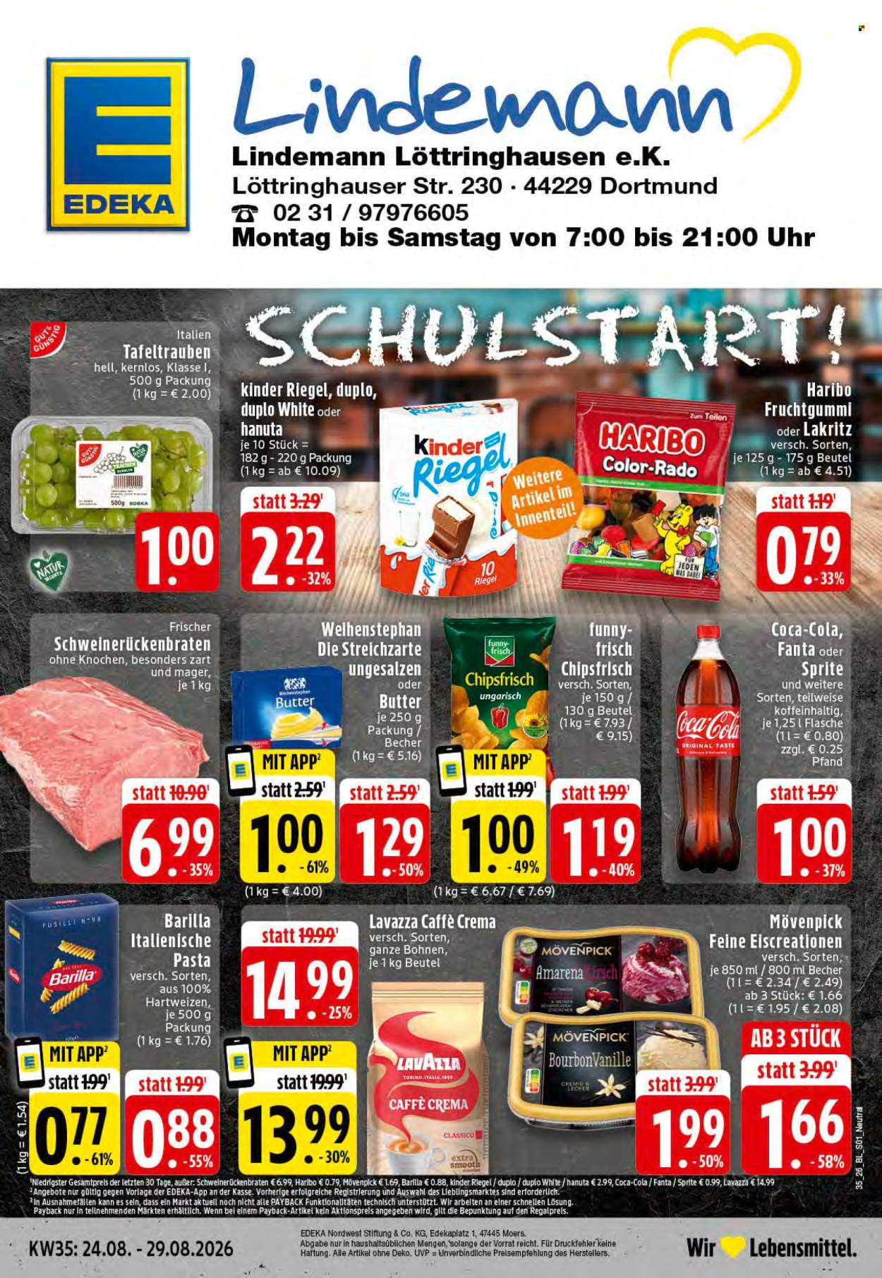 Edeka Prospekte  - 24.08.2026 - 29.08.2026. Seite 1