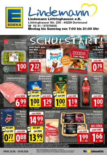 Prospekte Edeka - 24.08.2026 - 29.08.2026.