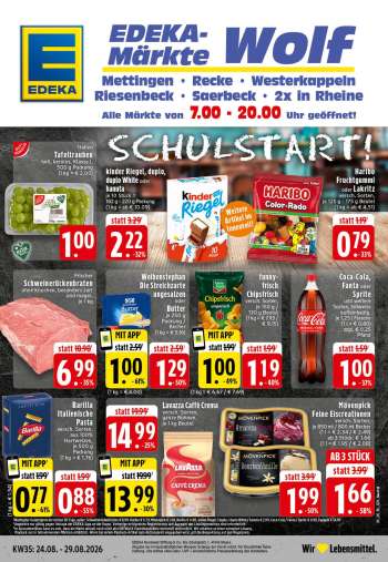 Prospekte Edeka - 24.08.2026 - 29.08.2026.