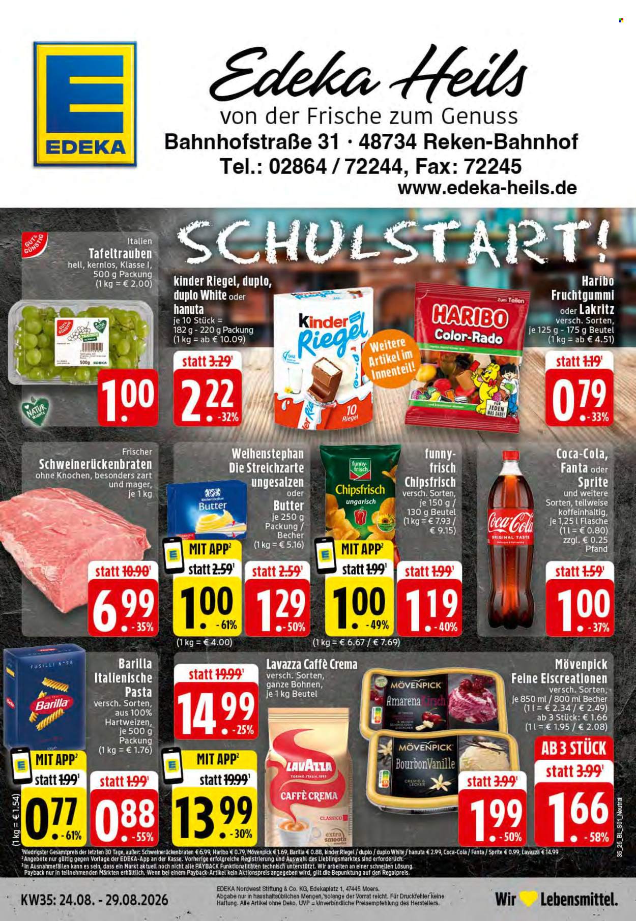 Edeka Prospekte  - 24.08.2026 - 29.08.2026. Seite 1