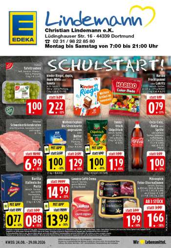 Prospekte Edeka - 24.08.2026 - 29.08.2026.