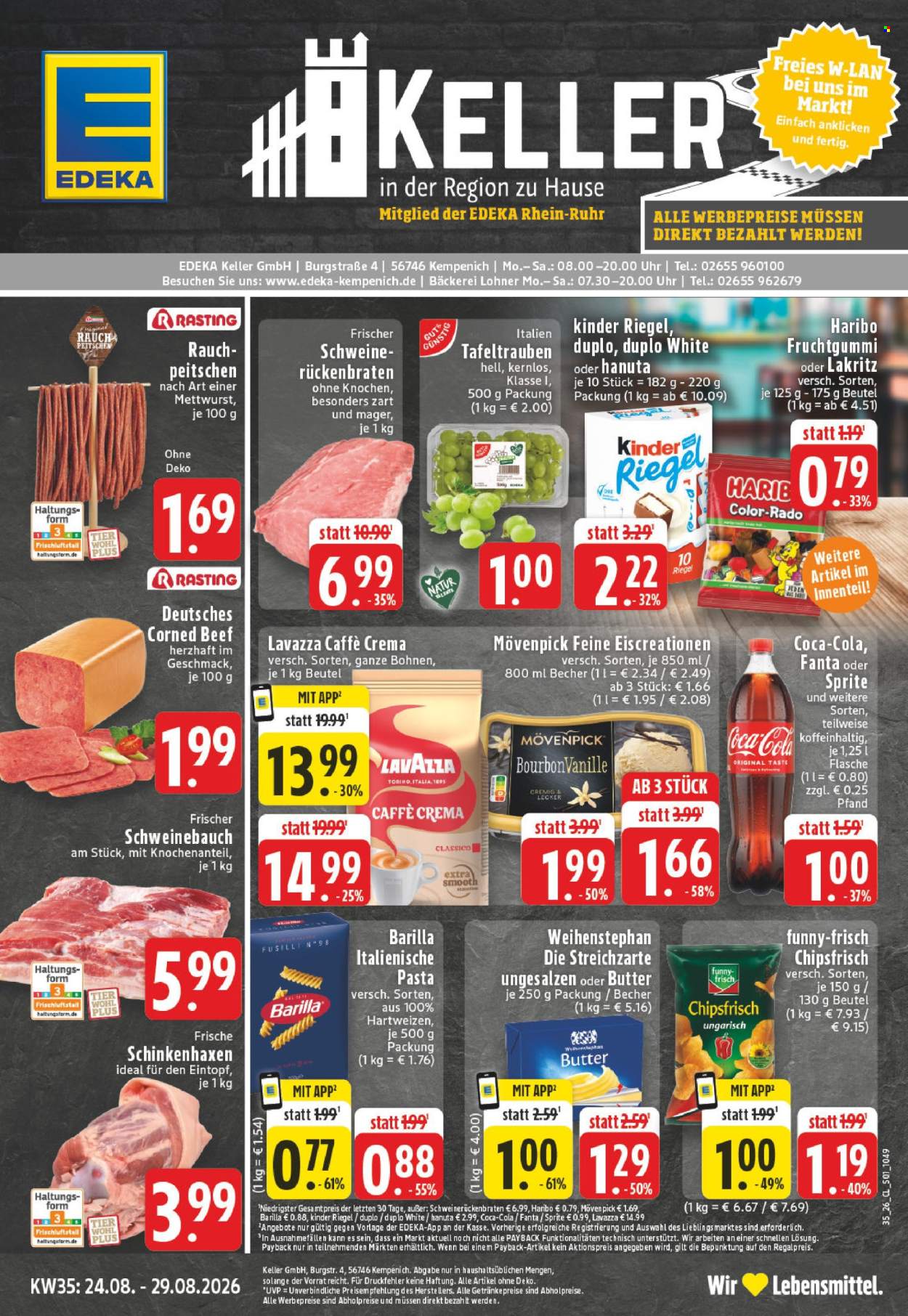 Edeka Prospekte  - 24.08.2026 - 29.08.2026. Seite 1