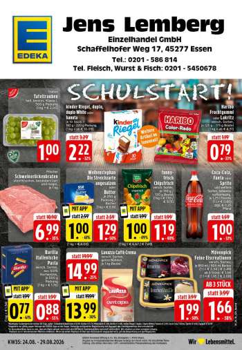 Prospekte Edeka - 24.08.2026 - 29.08.2026.
