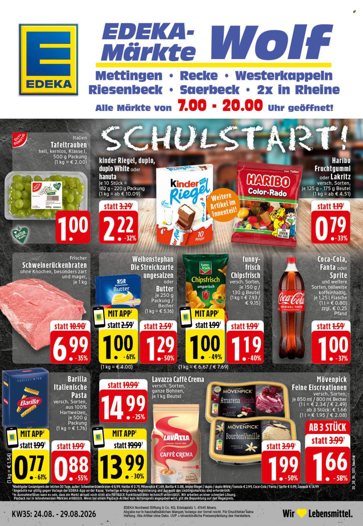 Edeka Prospekte  - 24.08.2026 - 29.08.2026. Seite 1