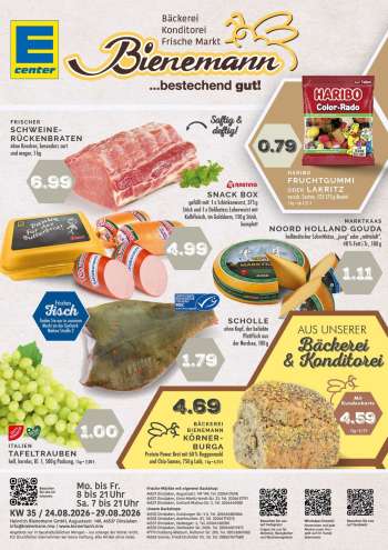 Prospekte E center - 24.08.2026 - 29.08.2026.