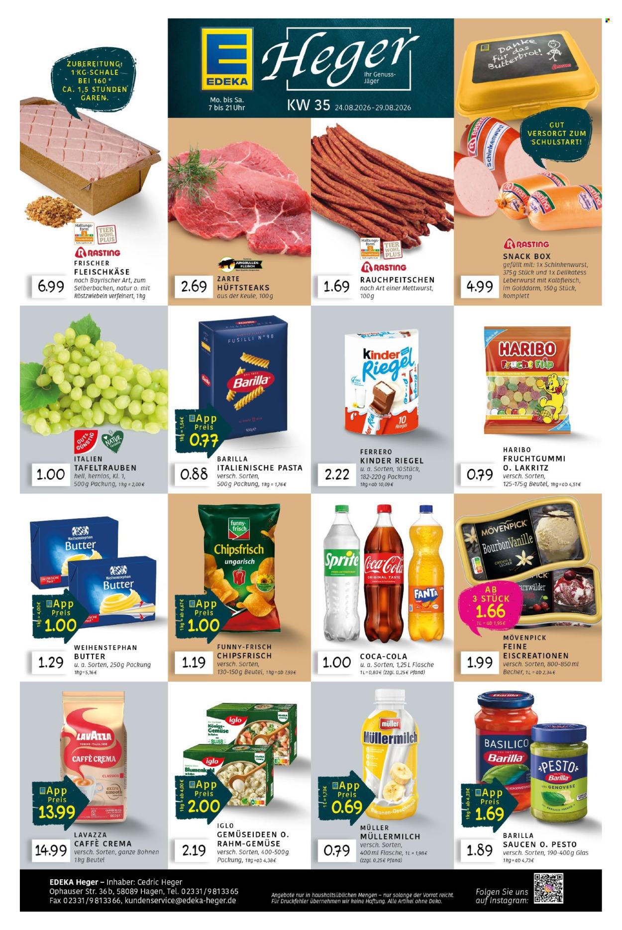 Edeka Prospekte  - 24.08.2026 - 29.08.2026. Seite 1