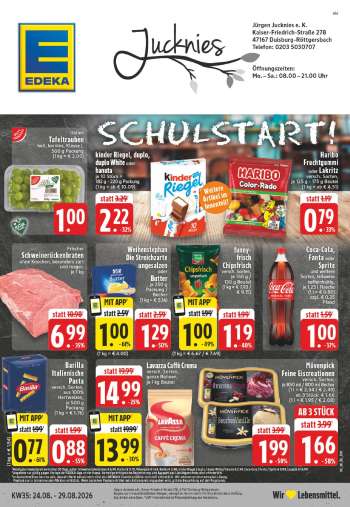 Prospekte Edeka - 24.08.2026 - 29.08.2026.