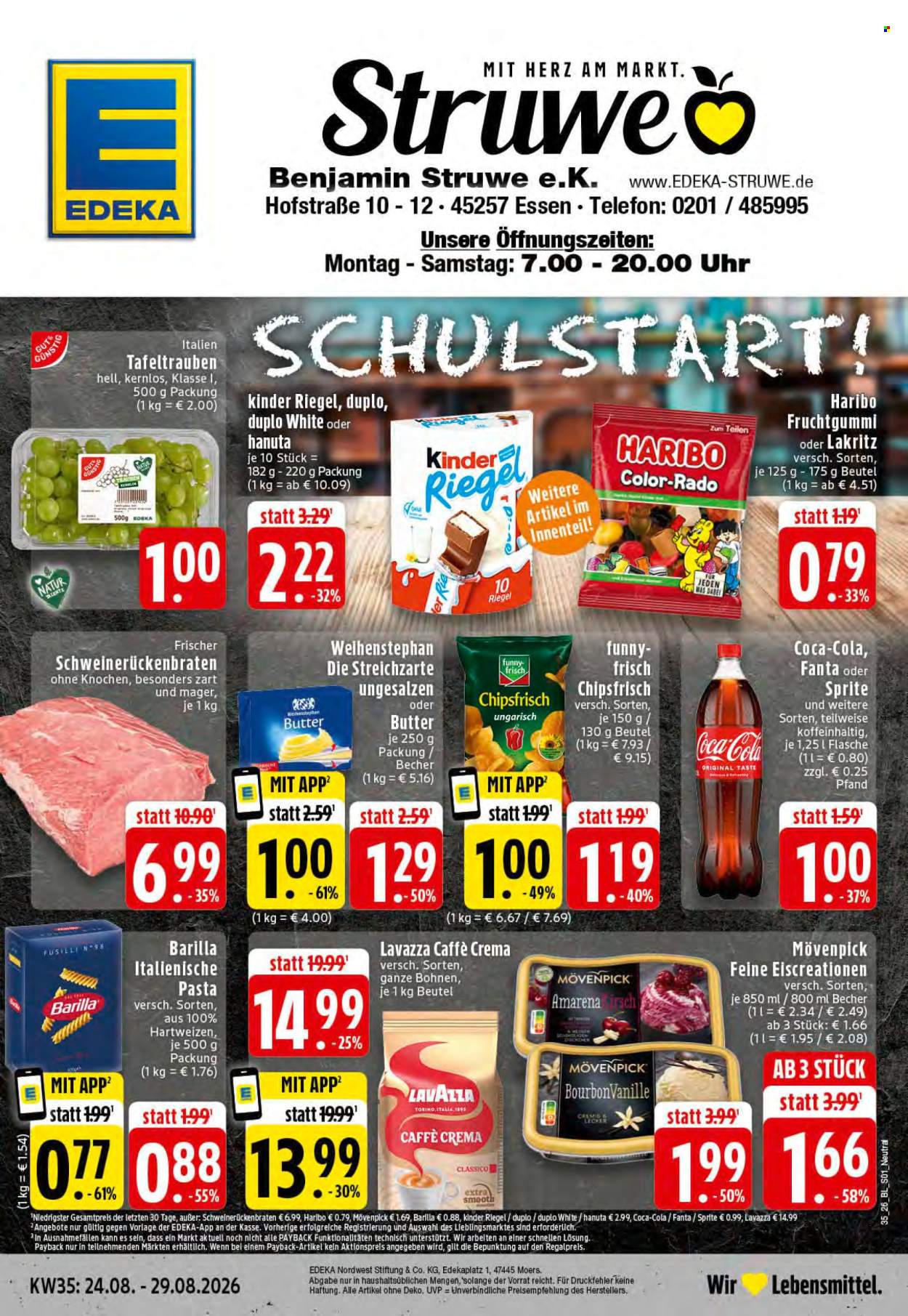 Edeka Prospekte  - 24.08.2026 - 29.08.2026. Seite 1
