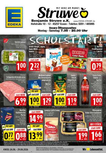 Prospekte Edeka - 24.08.2026 - 29.08.2026.