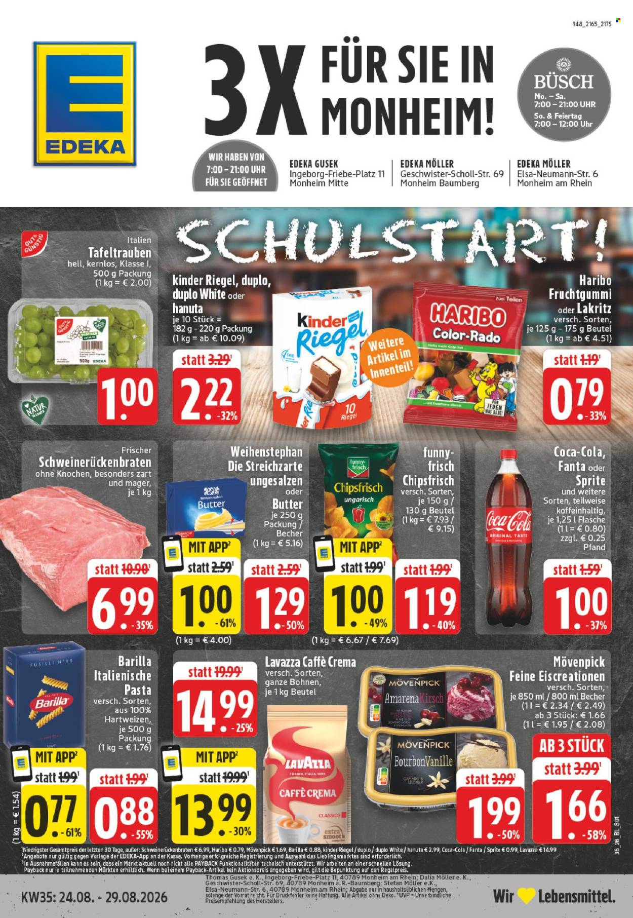 Edeka Prospekte  - 24.08.2026 - 29.08.2026. Seite 1