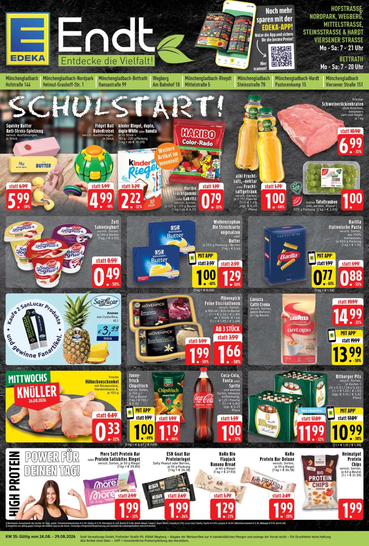 E center Prospekte  - 24.08.2026 - 29.08.2026. Seite 1
