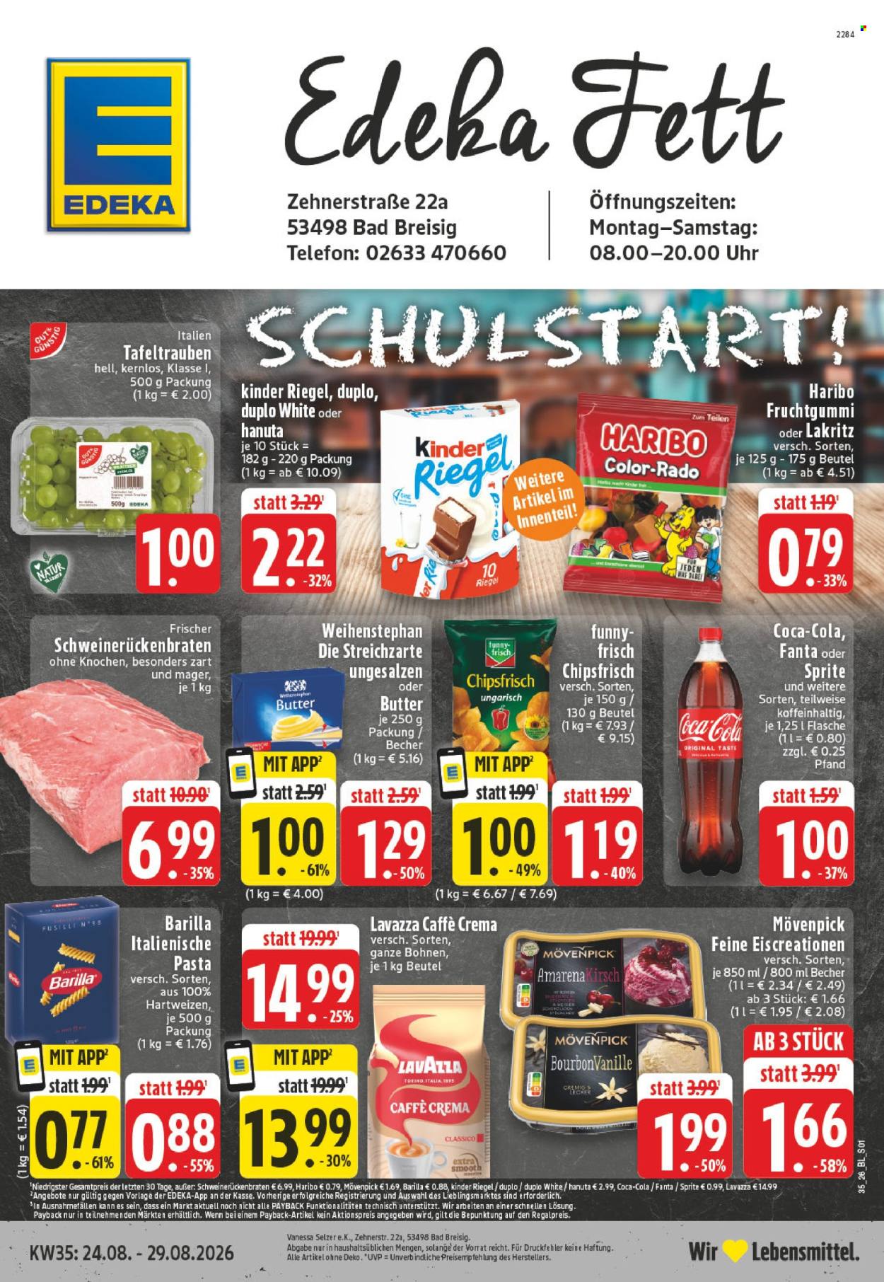 Edeka Prospekte  - 24.08.2026 - 29.08.2026. Seite 1