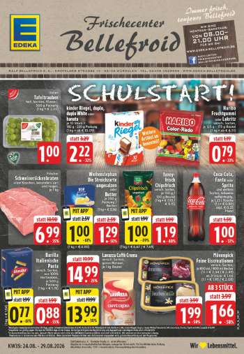 Prospekte Edeka - 24.08.2026 - 29.08.2026.