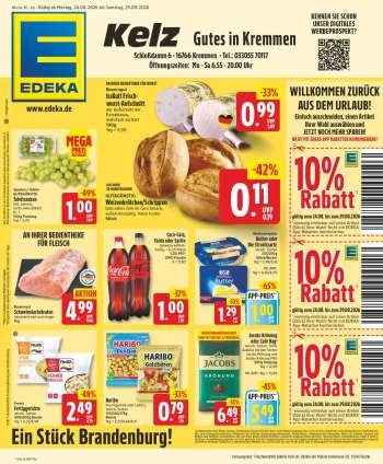 Prospekte Edeka - 24.08.2026 - 29.08.2026.