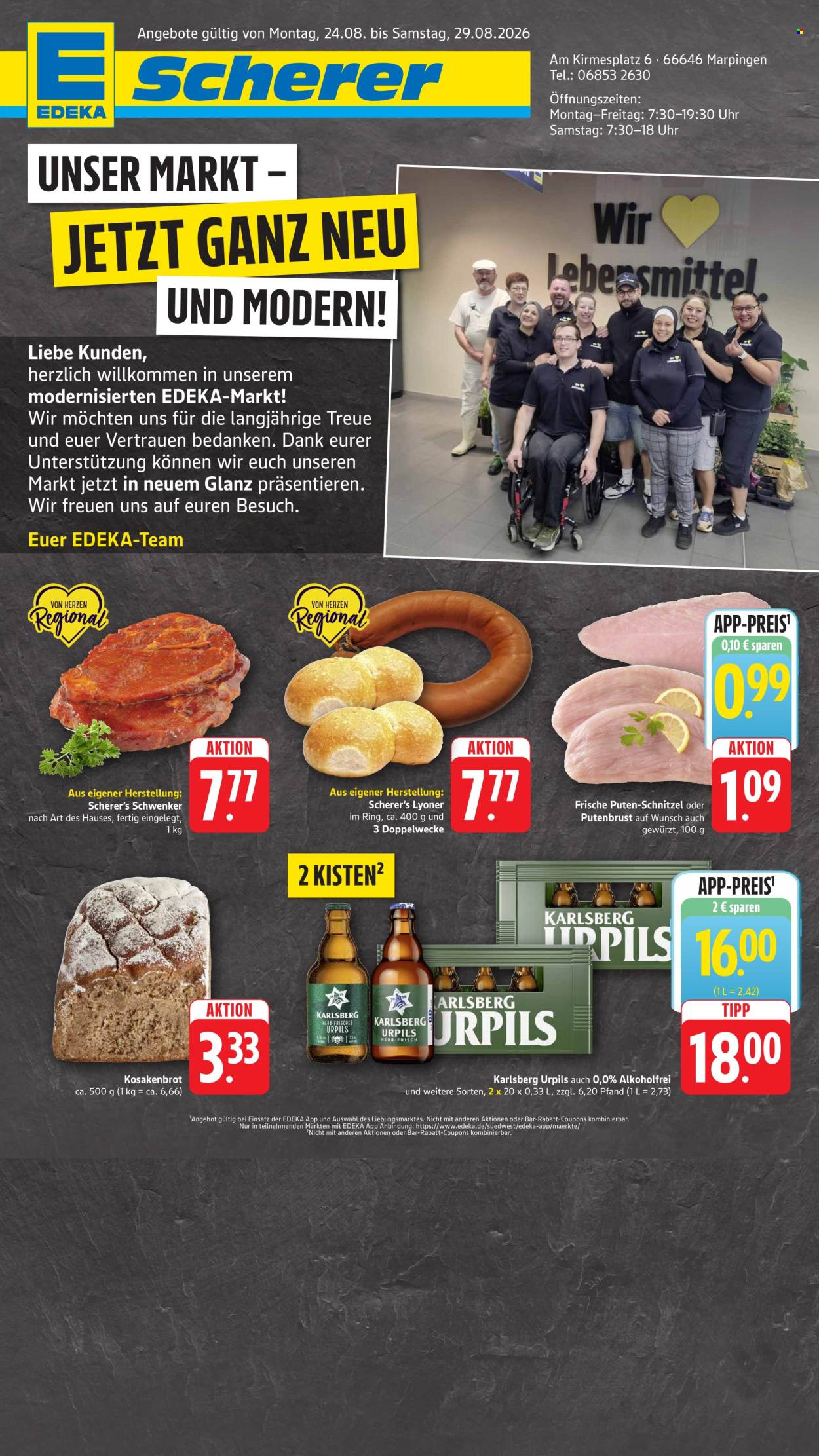 Edeka Prospekte  - 24.08.2026 - 29.08.2026. Seite 1