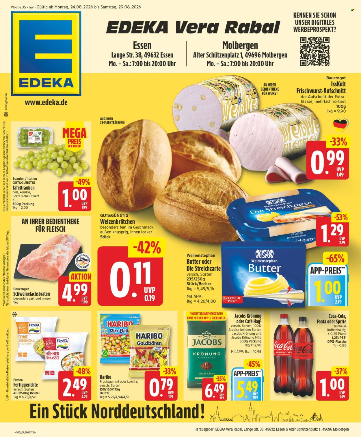Edeka Prospekte  - 24.08.2026 - 29.08.2026. Seite 1