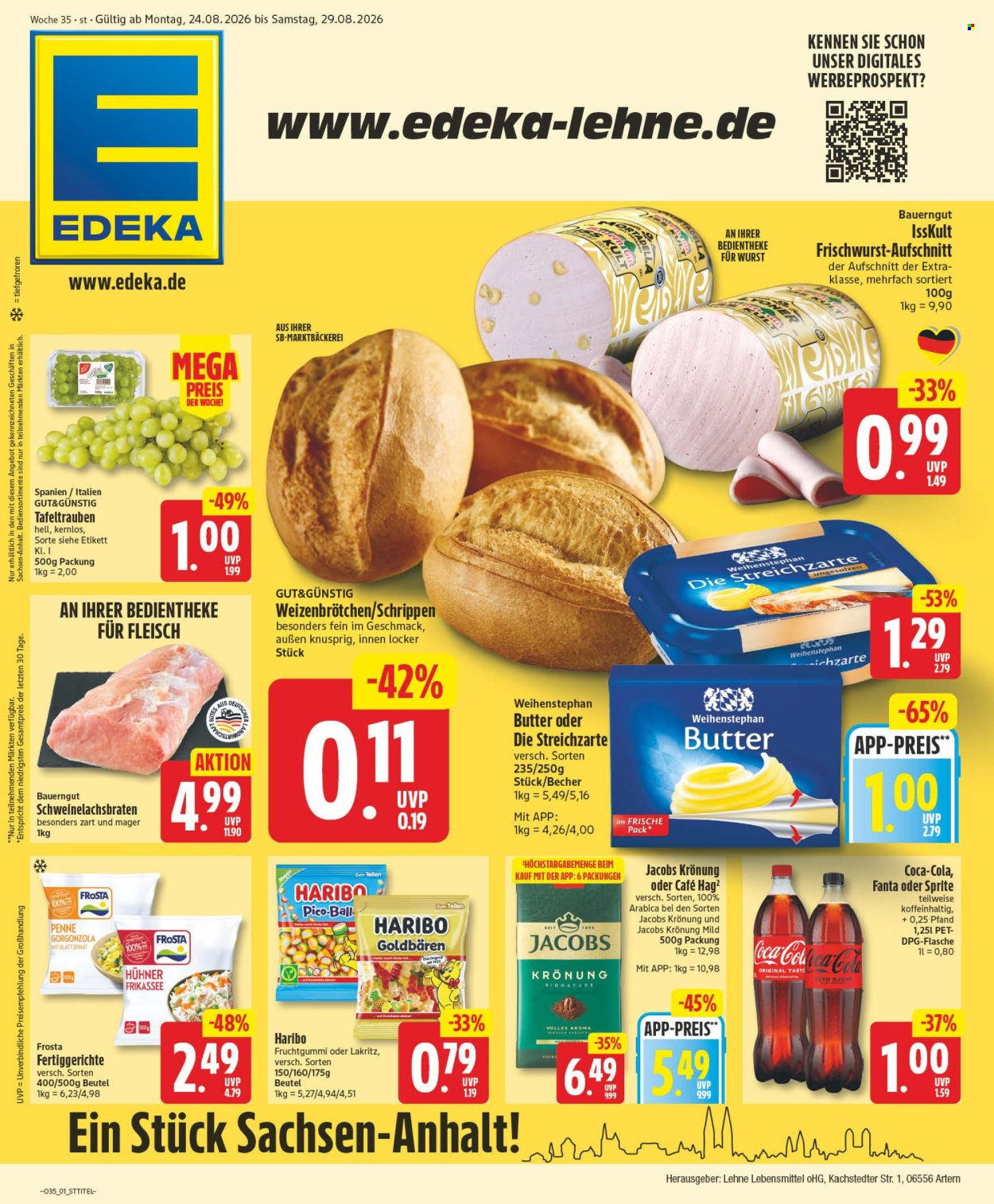 Edeka Prospekte  - 24.08.2026 - 29.08.2026. Seite 1