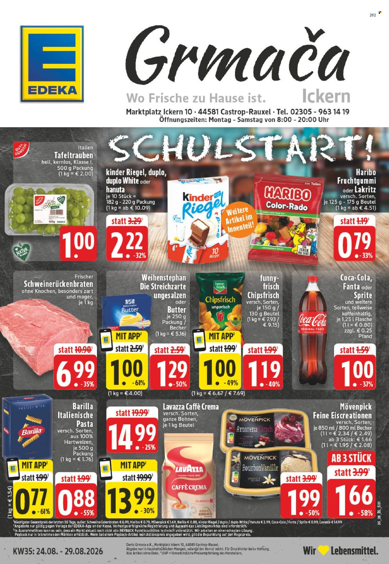 Edeka Prospekte  - 24.08.2026 - 29.08.2026. Seite 1