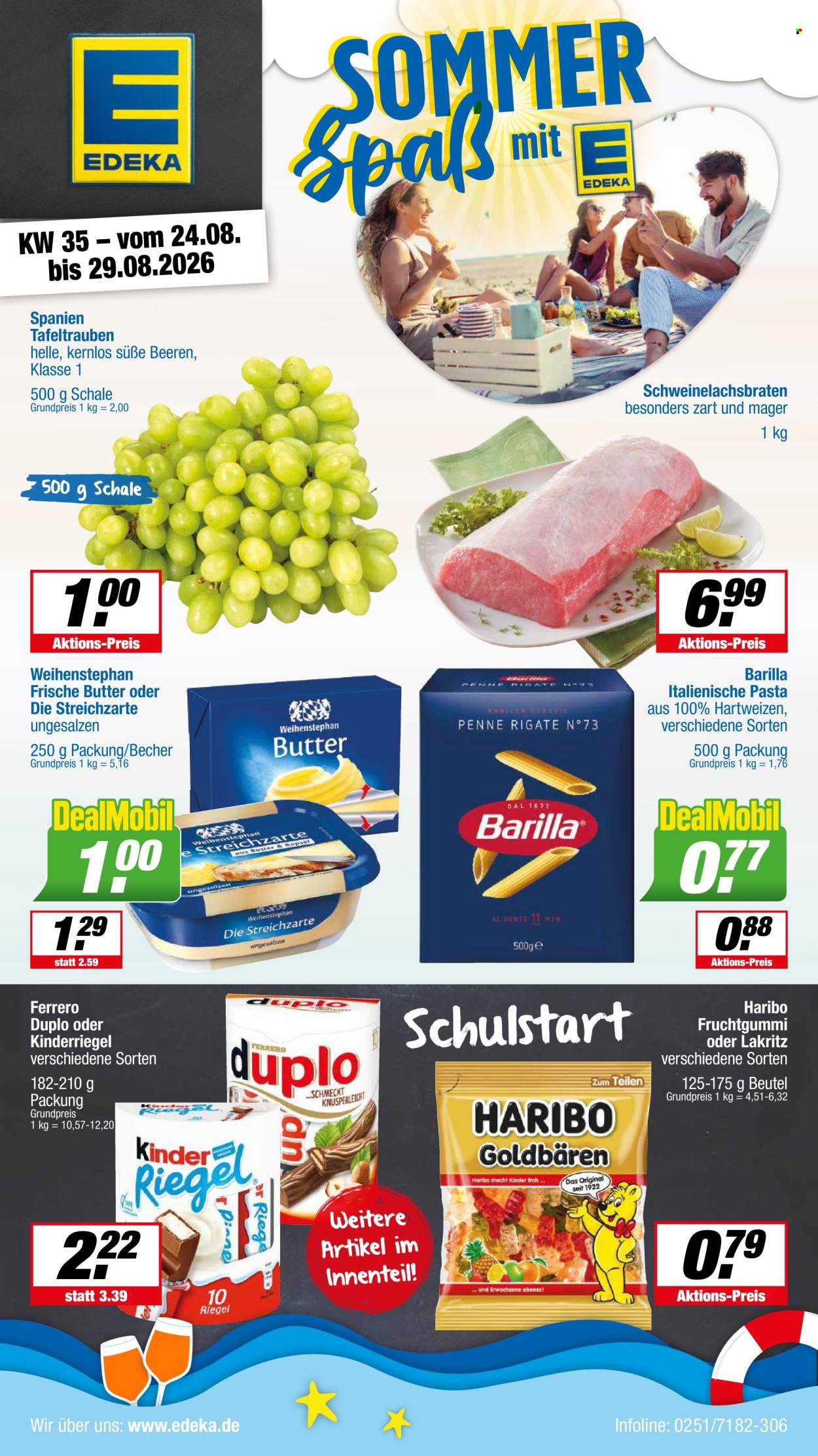 Edeka Prospekte  - 24.08.2026 - 29.08.2026. Seite 1