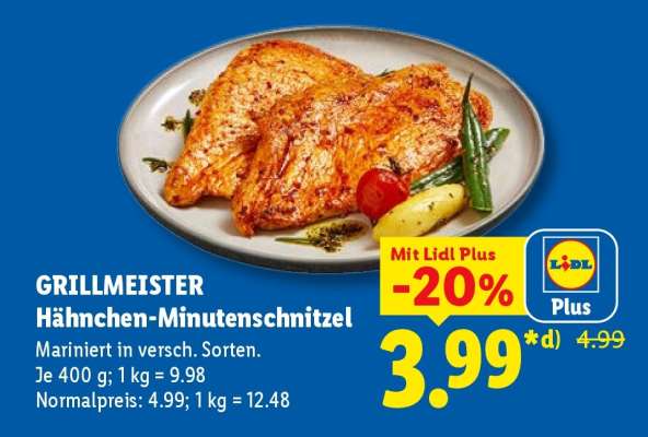 Grillmeister Hähnchen-Minutenschnitzel