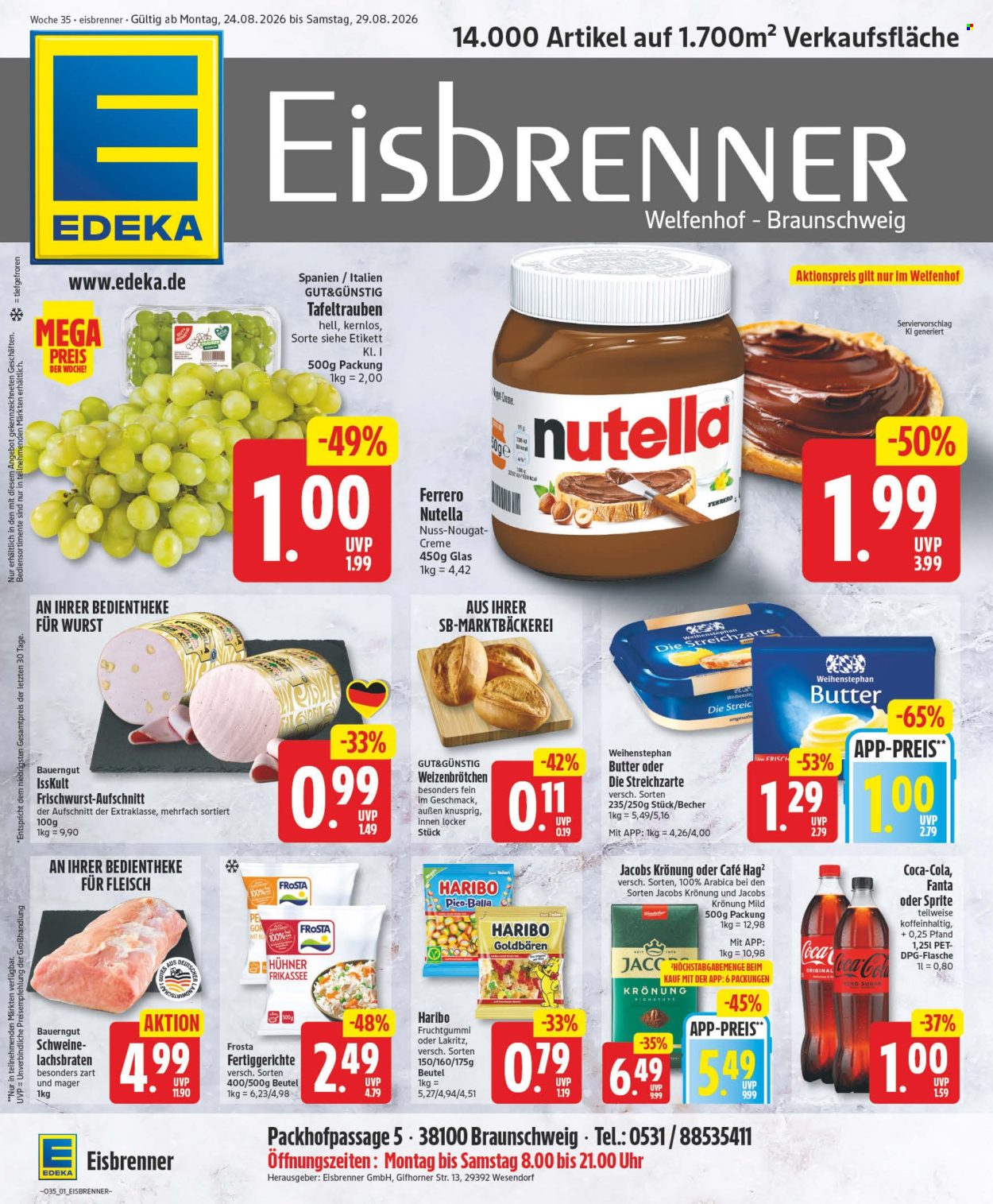 Edeka Prospekte  - 24.08.2026 - 29.08.2026. Seite 1