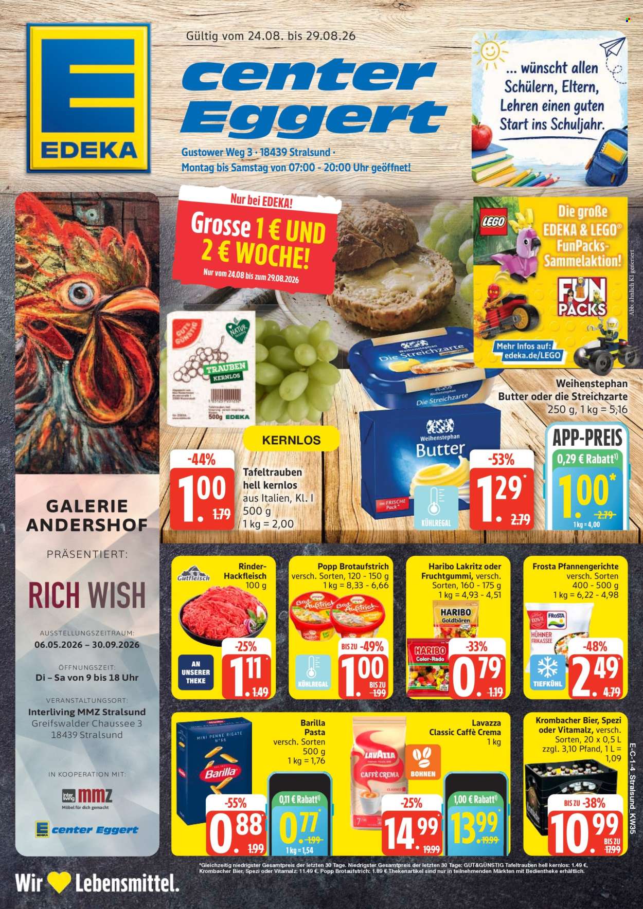 E center Prospekte  - 24.08.2026 - 29.08.2026. Seite 1