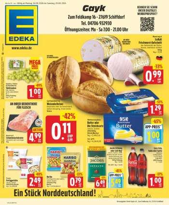 Prospekte Edeka - 24.08.2026 - 29.08.2026.
