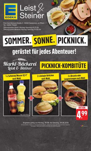 Prospekte Edeka - 24.08.2026 - 29.08.2026.