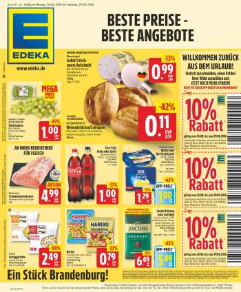 Prospekte Edeka - 24.08.2026 - 29.08.2026.