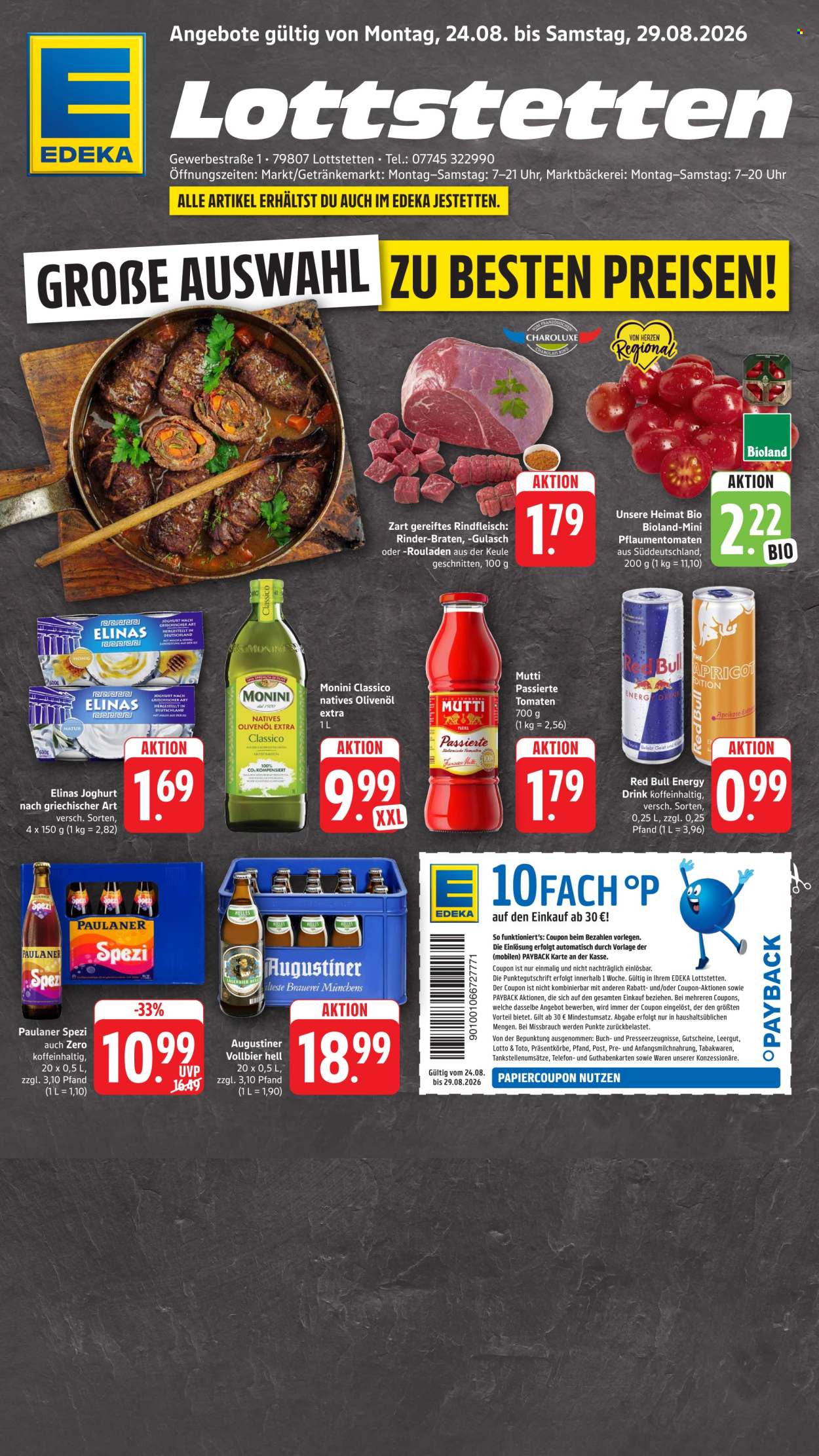 Edeka Prospekte  - 24.08.2026 - 29.08.2026. Seite 1