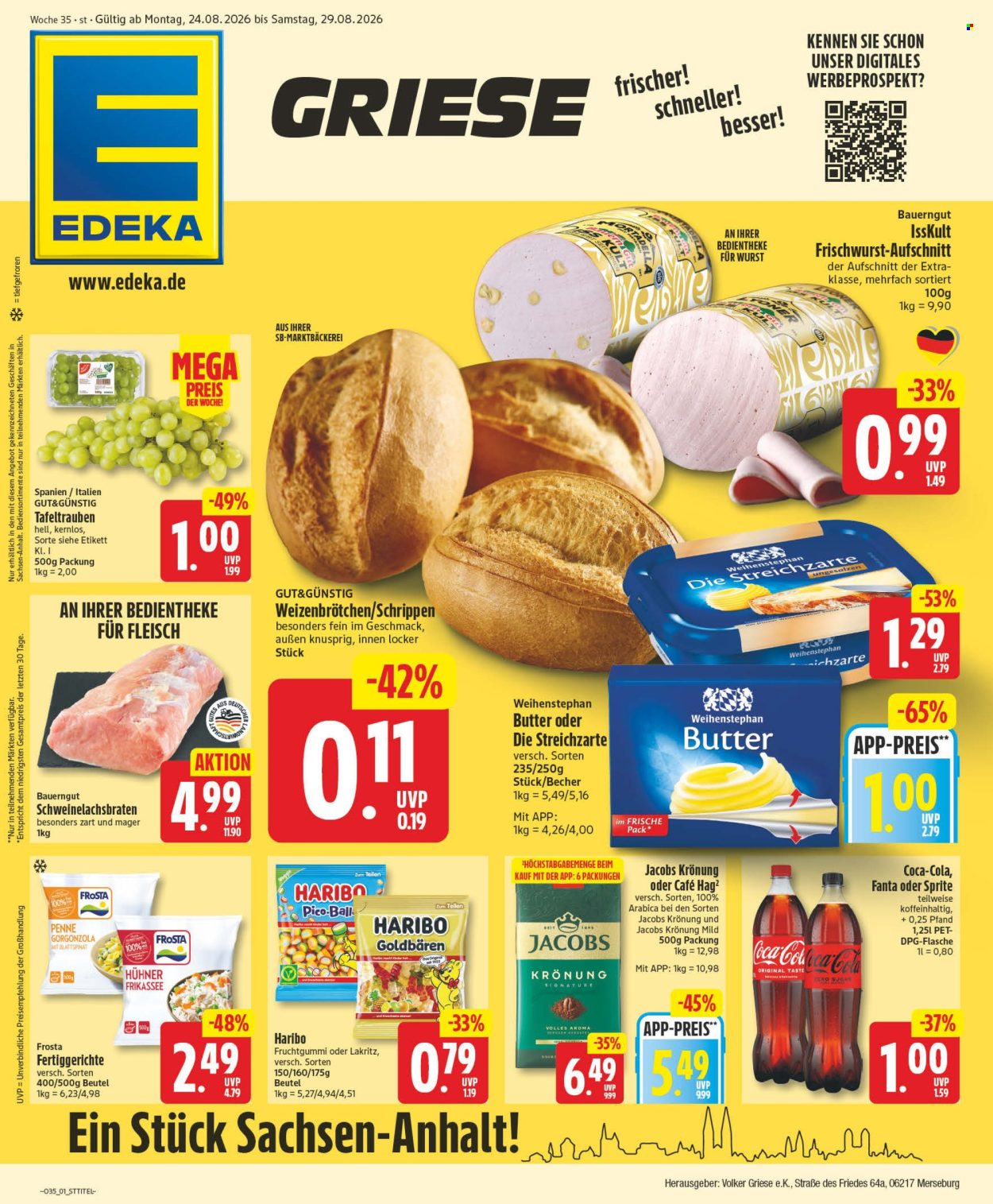 Edeka Prospekte  - 24.08.2026 - 29.08.2026. Seite 1