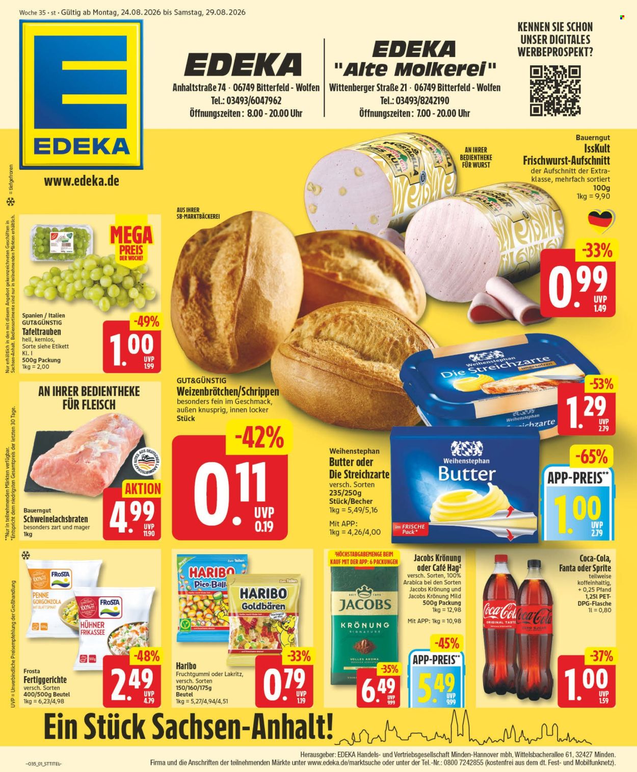 Edeka Prospekte  - 24.08.2026 - 29.08.2026. Seite 1