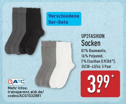 UP2FASHION Socken