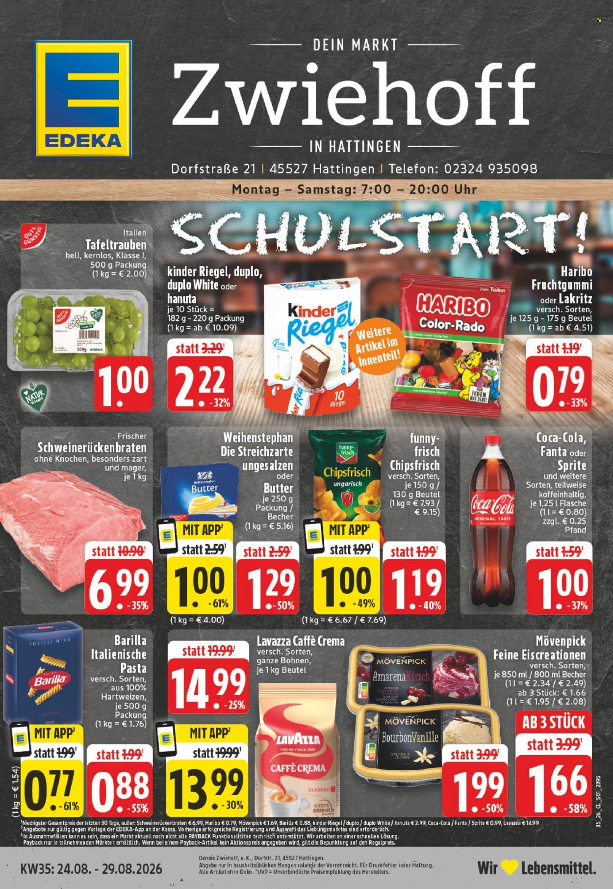 Edeka Prospekte  - 24.08.2026 - 29.08.2026. Seite 1