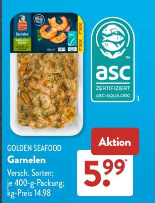 GOLDEN SEAFOOD Garnelen