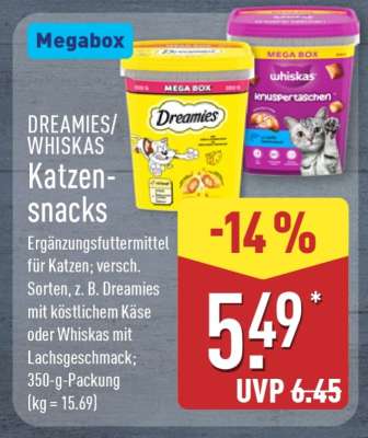 DREAMIES/WHISKAS Katzensnacks