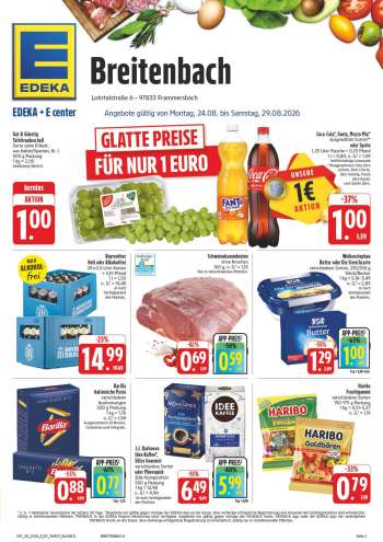Prospekte Edeka - 24.08.2026 - 29.08.2026.