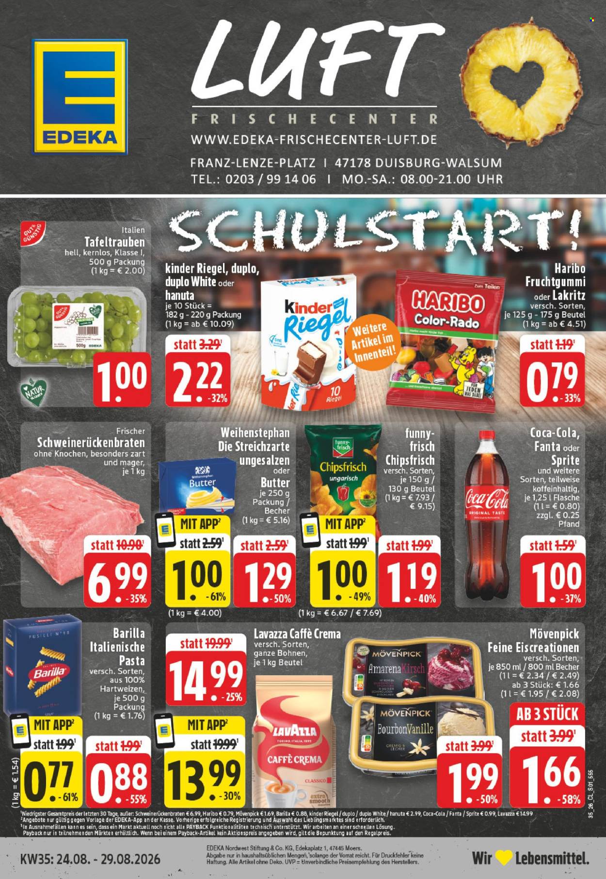 Edeka Prospekte  - 24.08.2026 - 29.08.2026. Seite 1