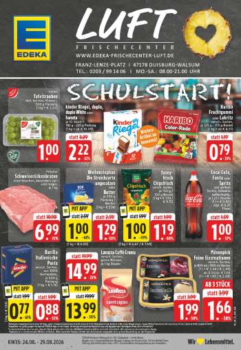 Prospekte Edeka - 24.08.2026 - 29.08.2026.