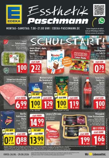 Prospekte Edeka - 24.08.2026 - 29.08.2026.