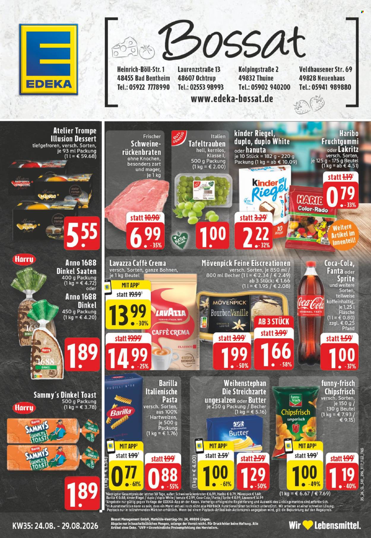 Edeka Prospekte  - 24.08.2026 - 29.08.2026. Seite 1