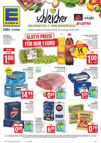 Prospekte E center - 24.08.2026 - 29.08.2026.
