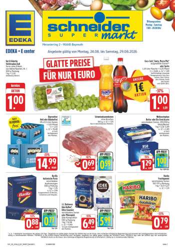Prospekte Edeka - 24.08.2026 - 29.08.2026.