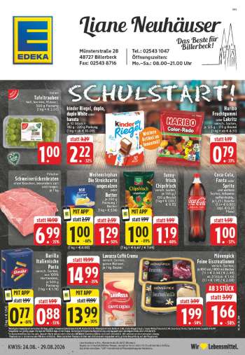 Prospekte Edeka - 24.08.2026 - 29.08.2026.