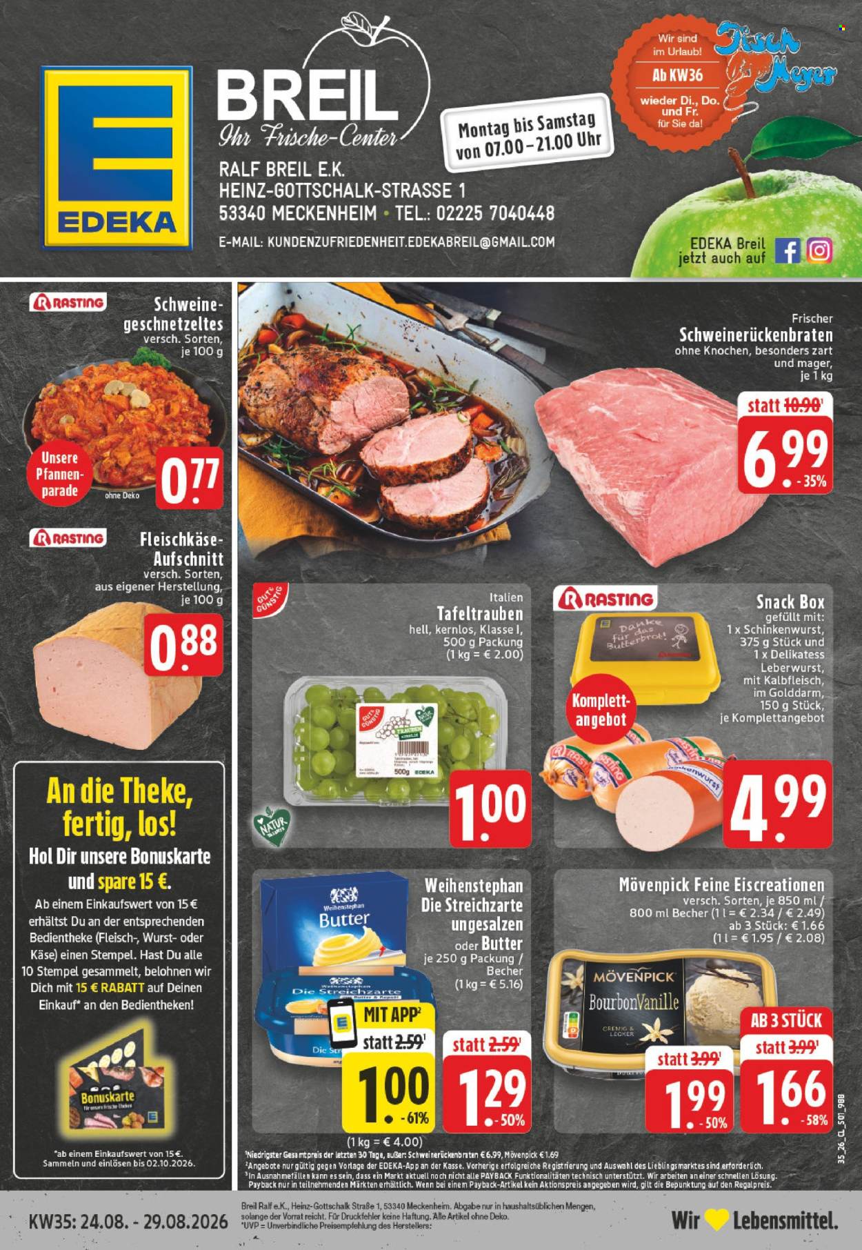 Edeka Prospekte  - 24.08.2026 - 29.08.2026. Seite 1