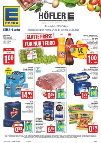 Prospekte Edeka - 24.08.2026 - 29.08.2026.