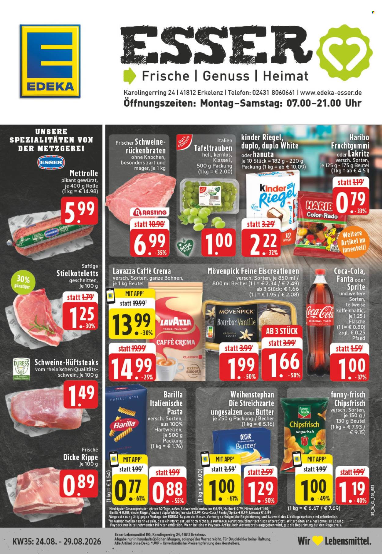 Edeka Prospekte  - 24.08.2026 - 29.08.2026. Seite 1