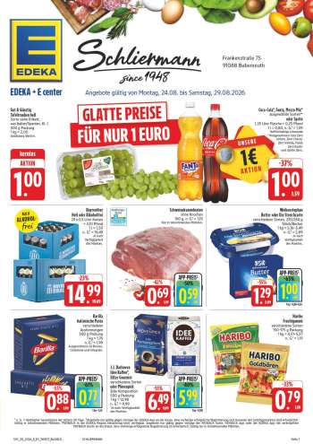 Prospekte Edeka - 24.08.2026 - 29.08.2026.