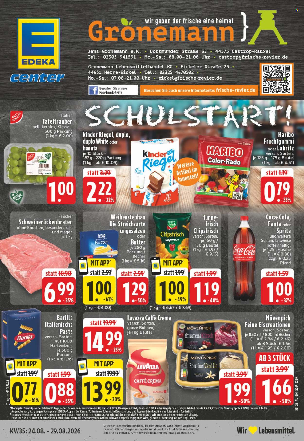 Edeka Prospekte  - 24.08.2026 - 29.08.2026. Seite 1