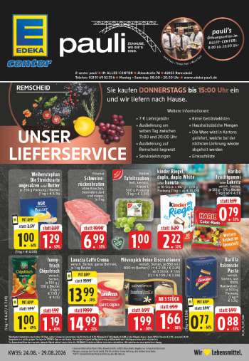 Prospekte E center - 24.08.2026 - 29.08.2026.